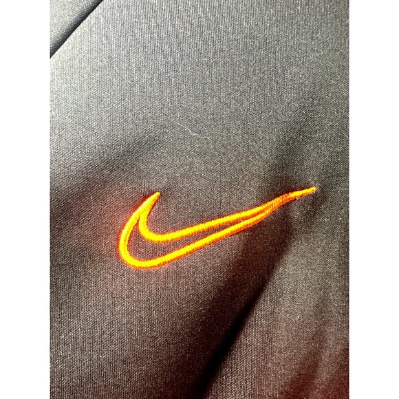 Nike Mens Large Dri-Fit Long Sleeve Pullover Shirt Black & Orange - Picture 7 of 7